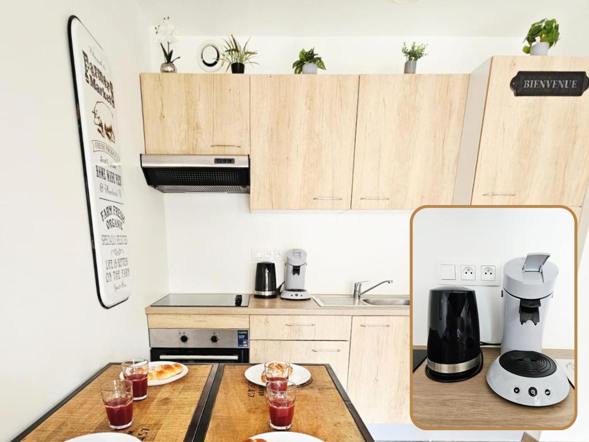 Passage Secret - Ideal Pro, Couples, Familles & Amis - Le Calme En Hypercentre - Wifi Haut Debit - Netflix - Machine A Laver - Gare, Cathedrale, Commerces, Restaurants & Transports En Commun A Moins De 10 Minutes A Pied Reims Luaran gambar